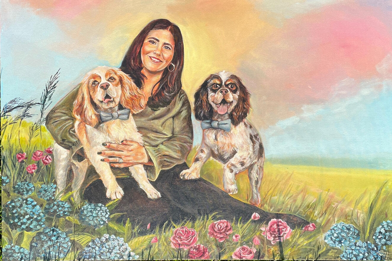 Mother's Day Portrait, Oil on Canvas, 3'x2', 2023.