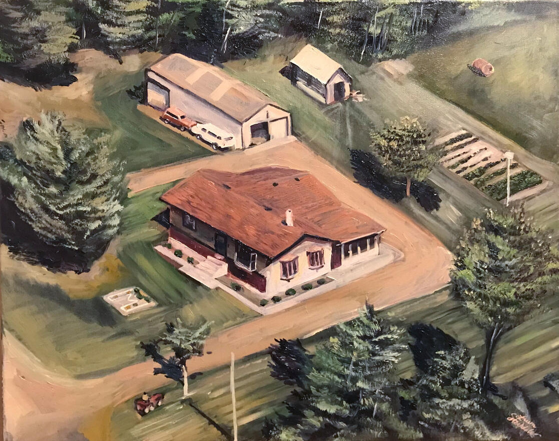 House Portrait, Oil on Canvas, 2022.